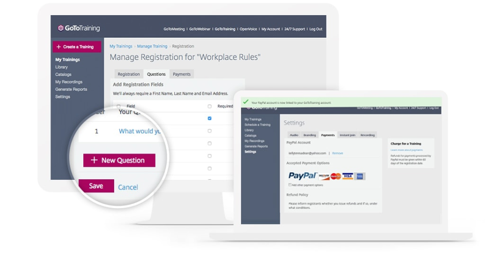screenshot of GoTo Training